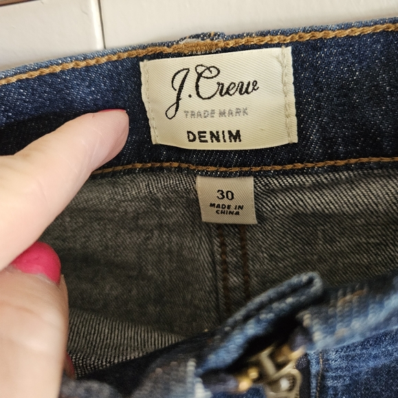 J.Crew zip up denim mini skirt Size 30 - Picture 3 of 5